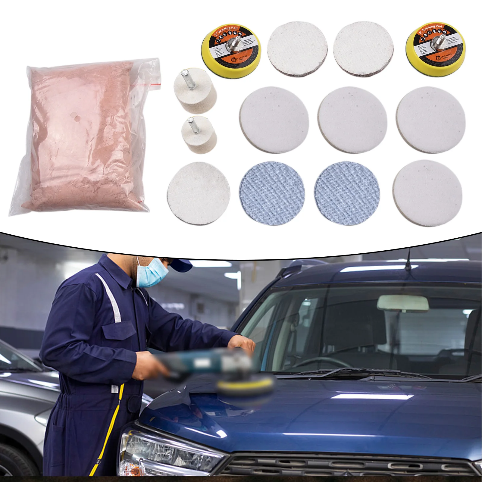 Package Content Windscreen Repair Glass Surfaces Windscreen Repair Windshield Scratch Removal Glass Surfaces Package