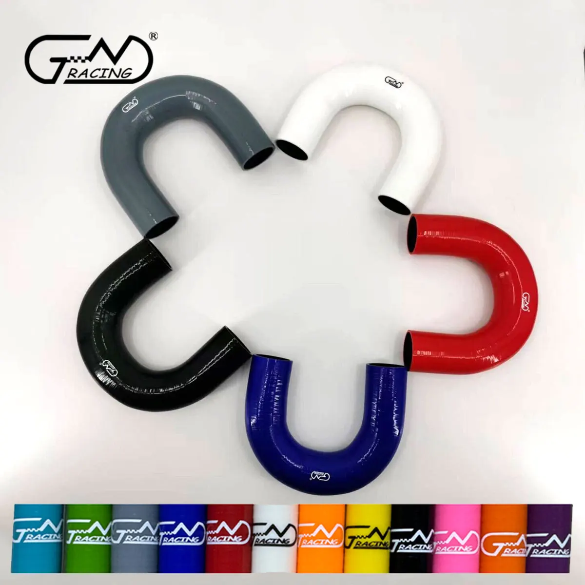 ID16MM 3 Layers Polyester Silicone Hoses Silicone Elbow Hose 180 Degree Intercooler Intake Turbo Pipe