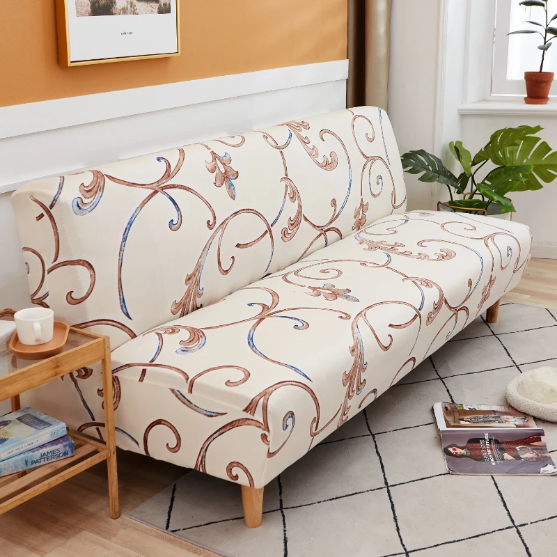 1 Stück Elastischer Sofabettbezug, Barock-Muster Elastischer Couchbezug für Wohnzimmer, Waschbarer Moderner Möbelschutz