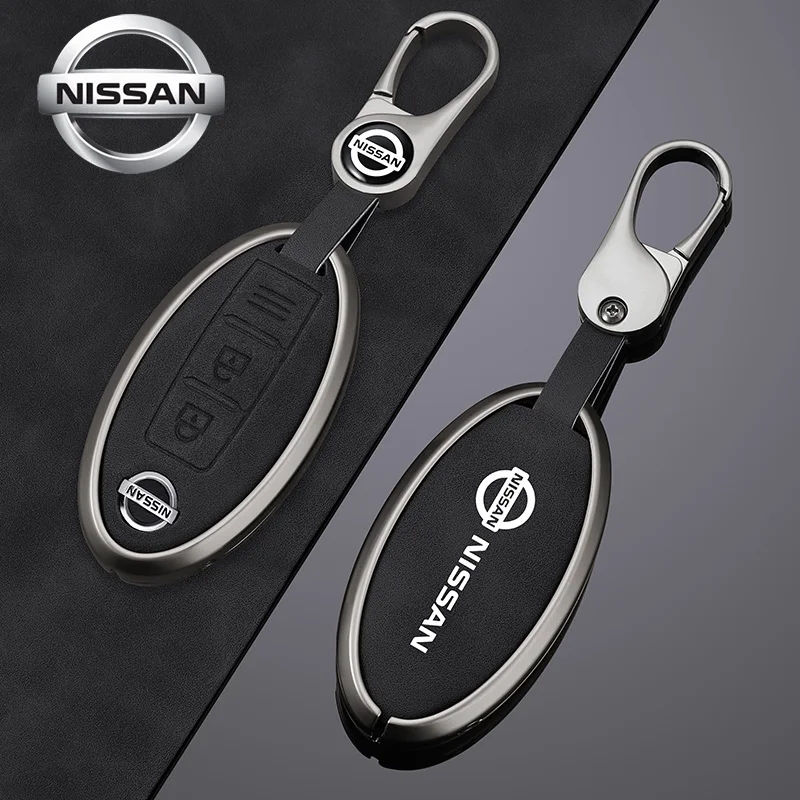 Zinc Alloy Car Key Case Full Cover for Nissan Leaf Micra Qashqai J11 J10 X Trail T32 Versa Note Patrol Key Fob Cover Accessories