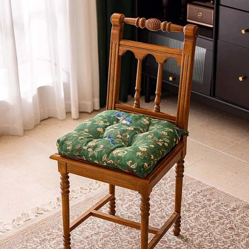 Amerikaans eetkamerstoelkussen, antislip en vuilafstotend zitkussen voor huishoudelijke stoelen met zitkussens en riemen.