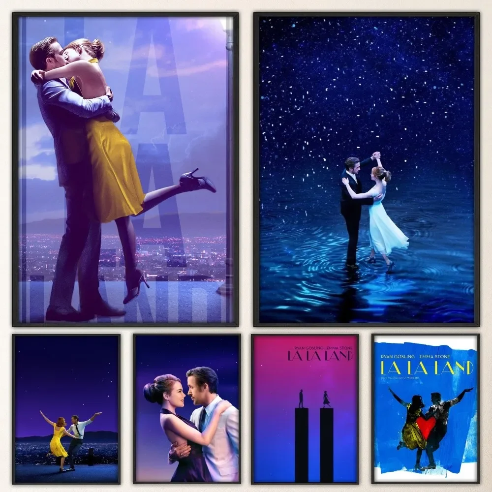 

Movie LaLaLand Poster Vintage Poster Prints Art Home Painting Bathroom Kitchen Bar Accessories Wall Sticker Large Size
