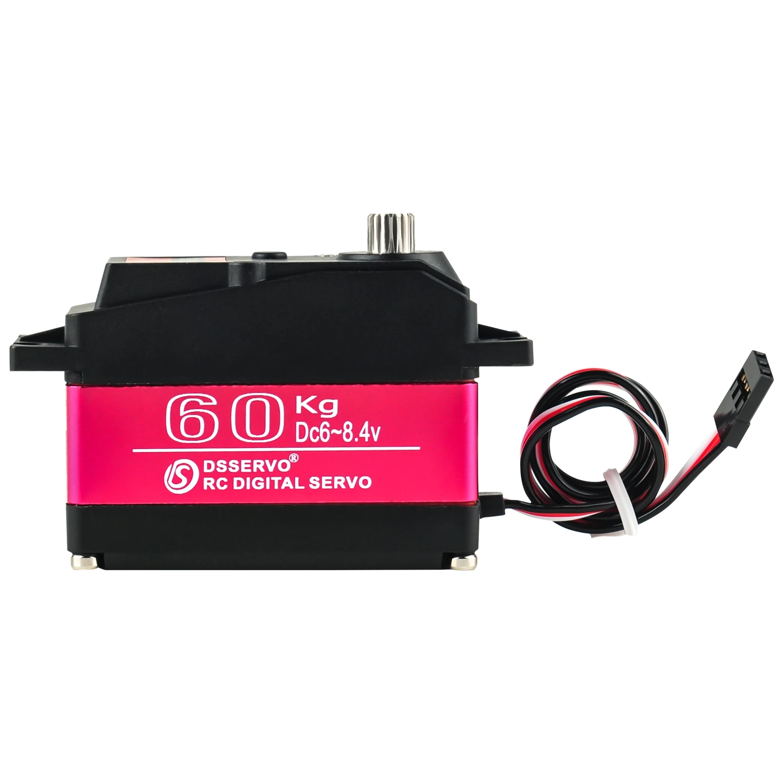 60 kg hohes Drehmoment wasserdichter 180/270 Grad digitaler Servo-RC-Motor mit Servoarm Stahlgetriebe für DIY-Auto-Roboter-Boot-Hubschrauber