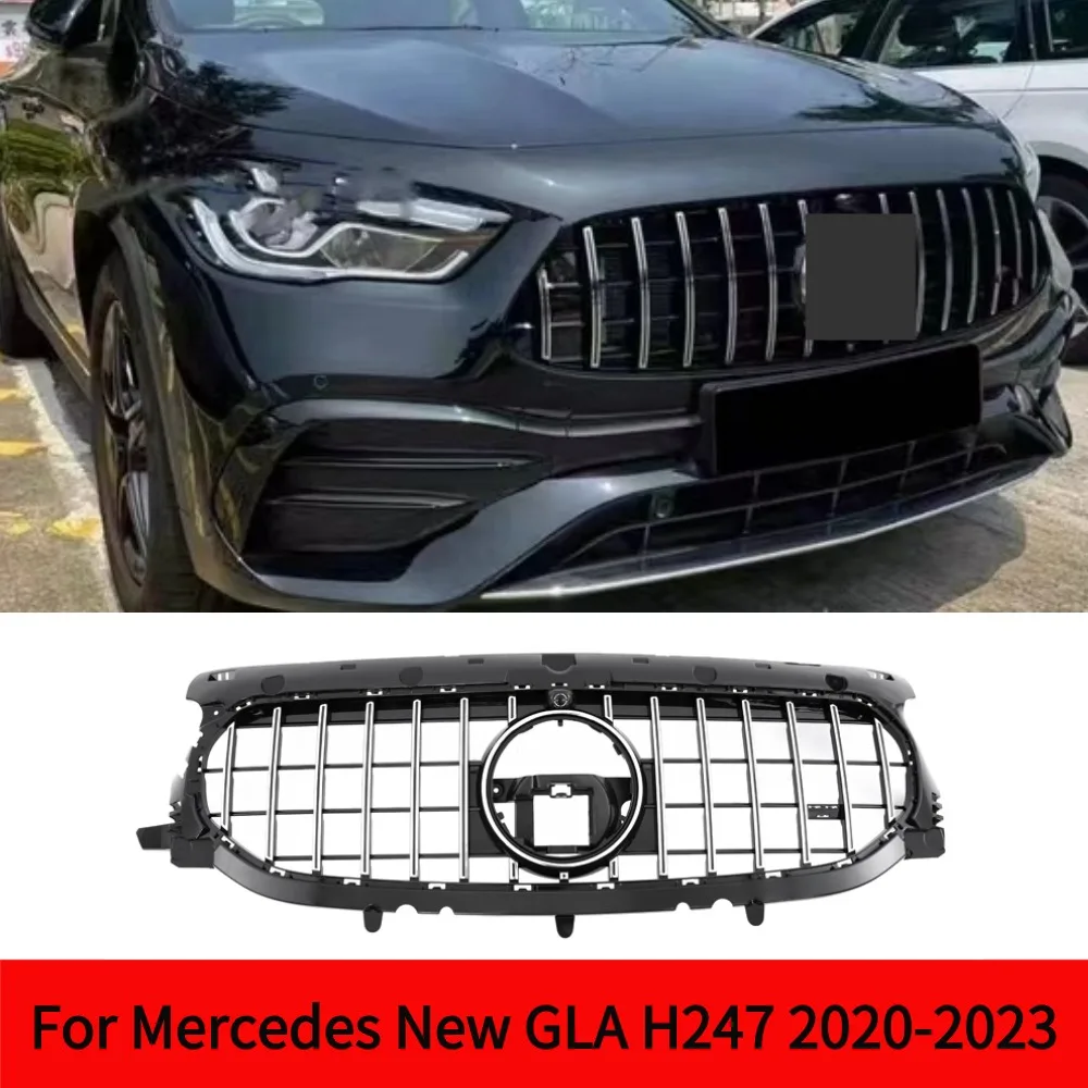 

GTR Style Panamericana Front Bumper Grille for Mercedes New GLA Class H247 GLA250 GLA200 AMG Line 2020-2024