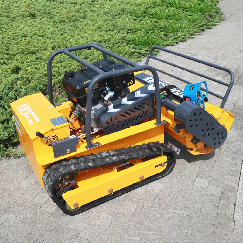 Cortacésped robótico todo terreno personalizado, cortacésped de gasolina/diésel con Control remoto, cortadora de césped