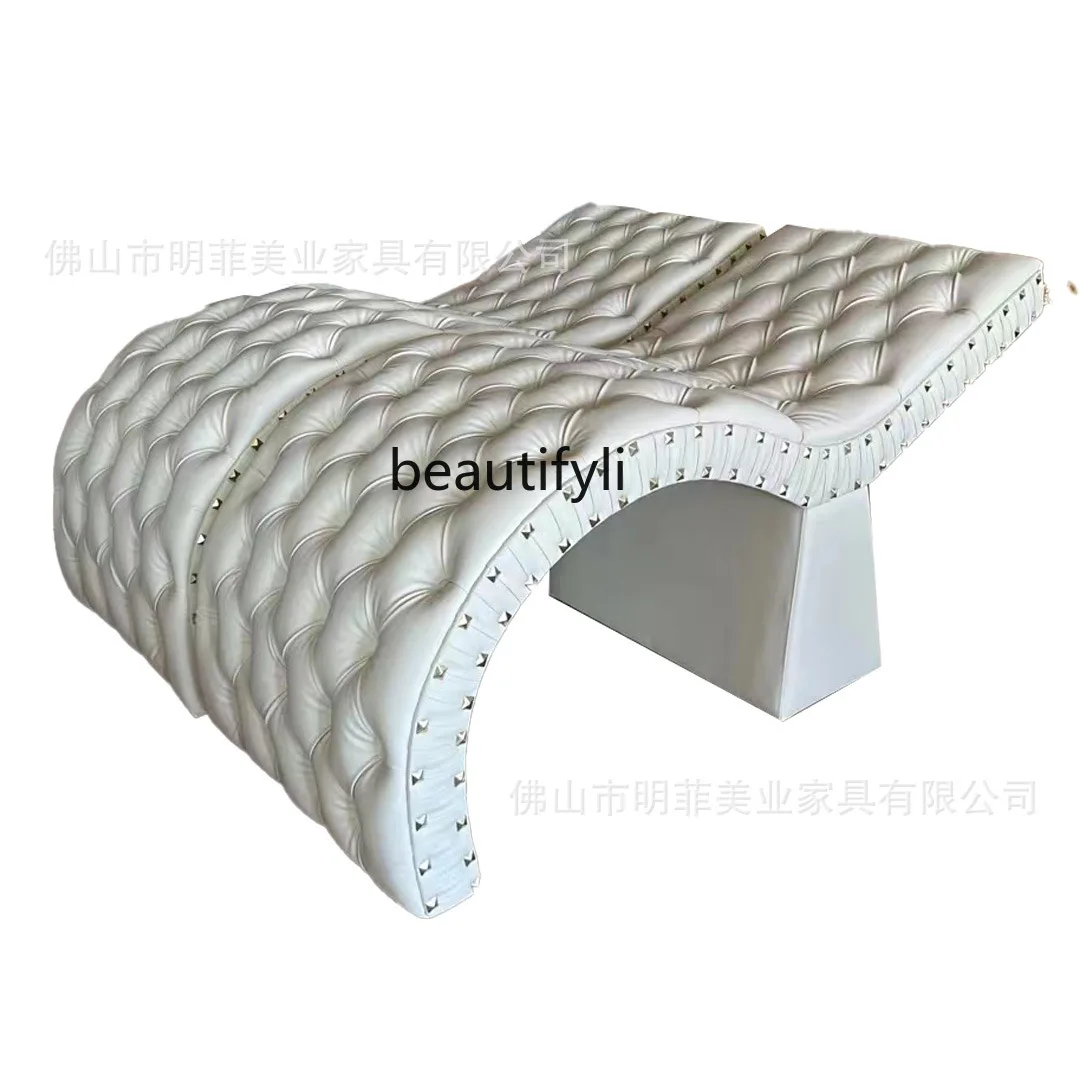 Beauty Salon Modern Facial Bed Body Massage Massage Couch Curve Eyelash Tattoo Embroidery Massage Bed