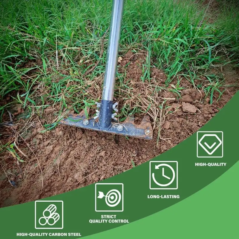 F19B 6/8 Tooth Garden Weeding Weeder Extendable Rod Carbon Steel Heavy Duty Puller Long Handle Lawn Tool