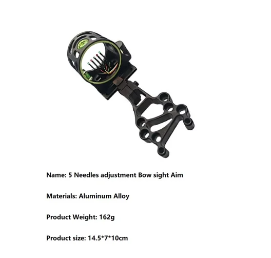 F16 Compound Bow 5-needle Sight 4 directions adjusted 0.019