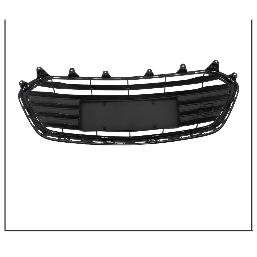 For Chevrolet Trax 2017-2021 Front Upper and Lower Grille Set Black Chrome 2PCS