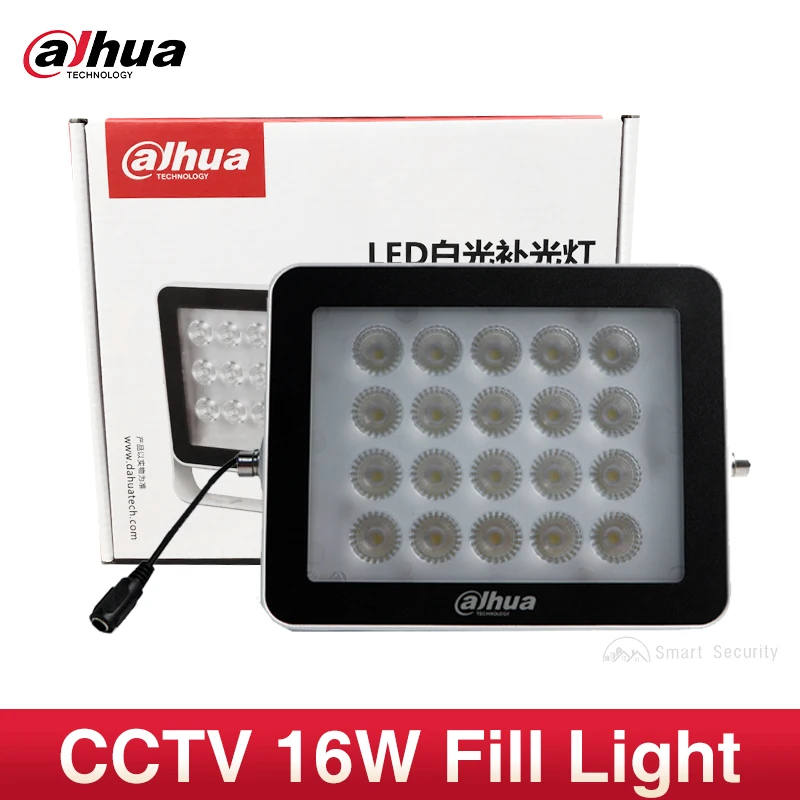 Dahua Outdoor 16W CCTV Fill Light Camera Special 20 LEDs White Illuminator DC12V Power All Aluminum Auto Dimming and Switch