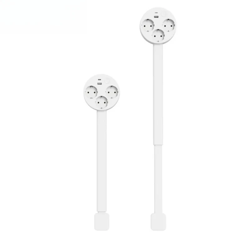 EU Electrical Outlet Extender Plug Wall Outlet Extender Extendable Wall Socket for Behind Couches Nightstands Desks