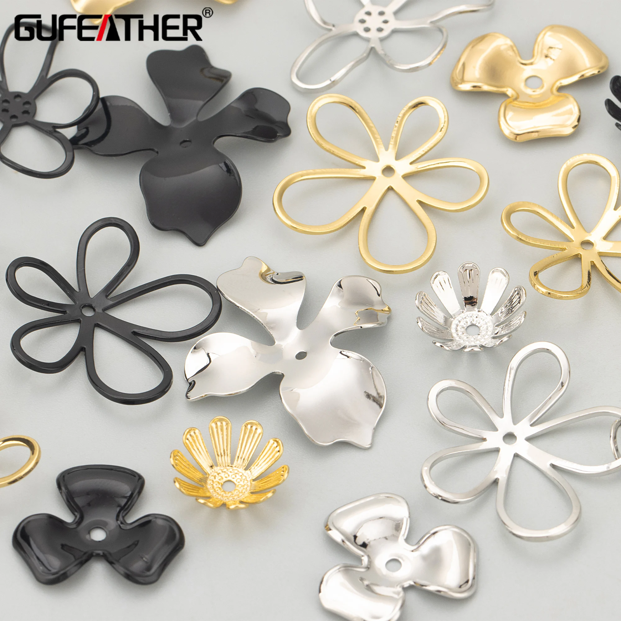 

GUFEATHER MF71,jewelry accessories,nickel free,18k gold rhodium plated,copper,jewelry making,diy flower accessories,20pcs/lot