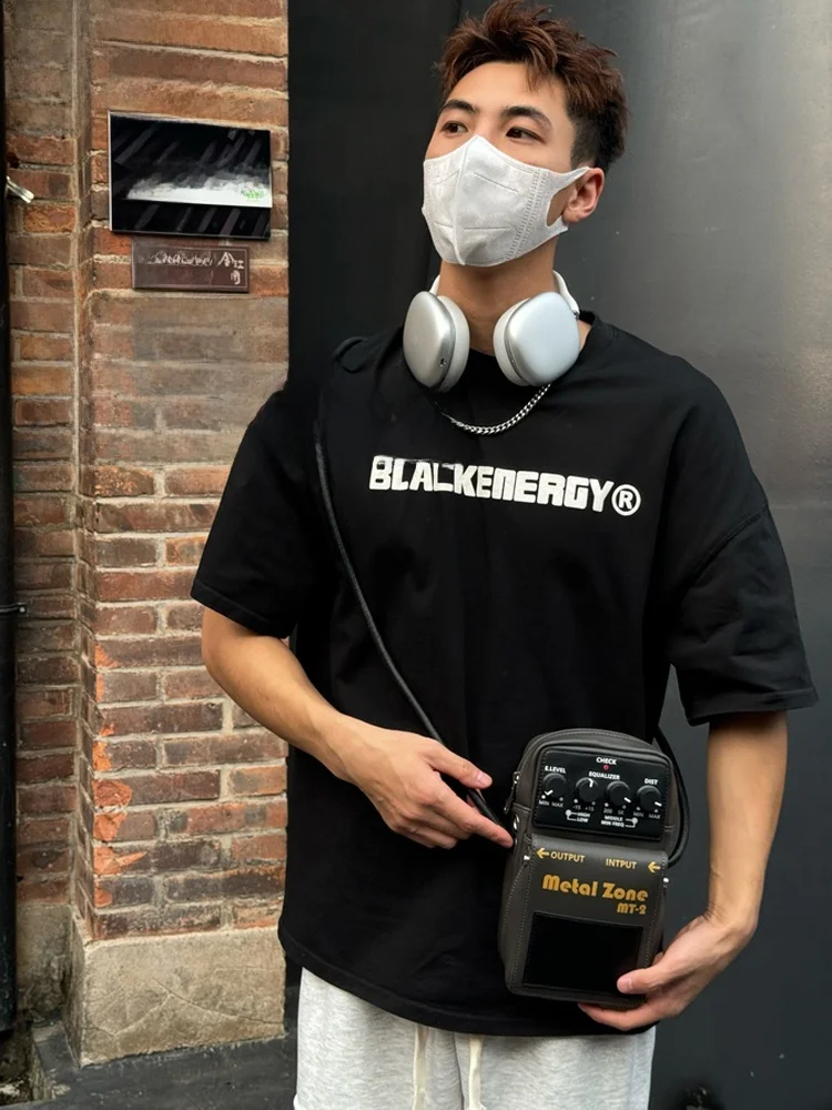 Osoce 2024, lässige Umhängetasche, einzelne Schultertasche, Schultertasche mit Gitarreneffekt, Street-Trend, weiches PU, wasserdicht