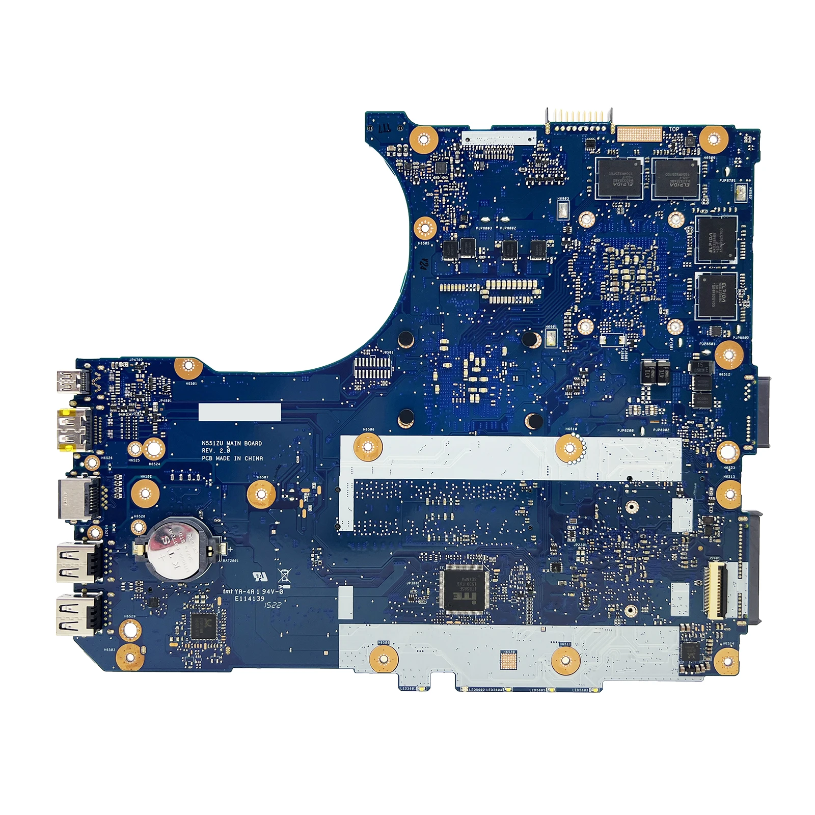 Para dell original LA-F382P mainboard CN-06WXV8 0rwxv8 portátil placa-mãe rwxv8 latitude 5495 e5495 r3 r5 r7 100% testado