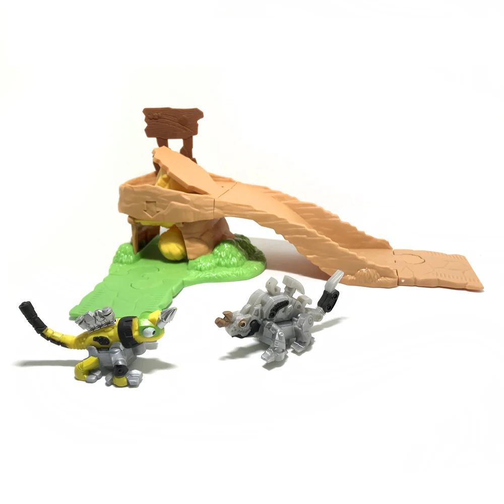 Dinosaur Model Track Dinotrux Dinosaur Truck Active Dinosaur Toy Car Multiple Scenes Can Assemble Children\'s Mini Toys Gift 1:64