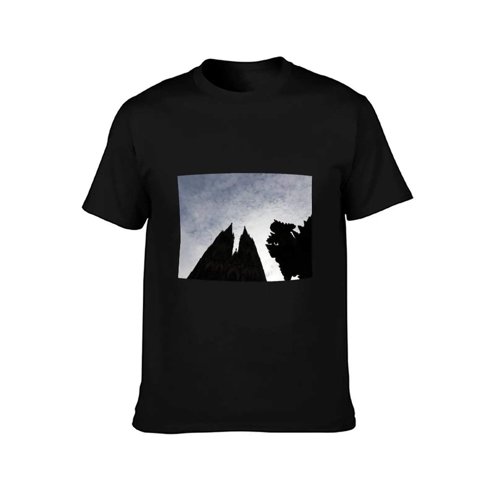 Cathedral in Silhouette T-Shirt Holiday Party for Men T-Shirt