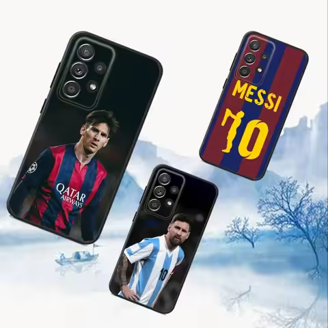 No. 10 M-Messi Football Phone Case For Samsung S25,S24,S21,S22,S23,S30,Ultra,S20,Plus,Fe,Lite,Note,10,9,5G Black Cover