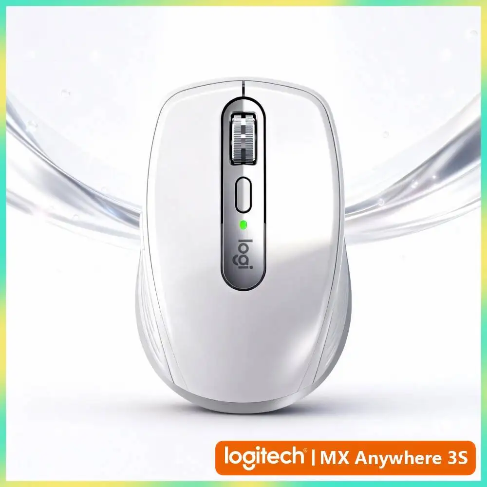 Portable MX Anywhere 3S - 8000 DPI, USB-C Quick Charge, Silent Click, Ideal for Wine Expo Trip & Short Business Tour
