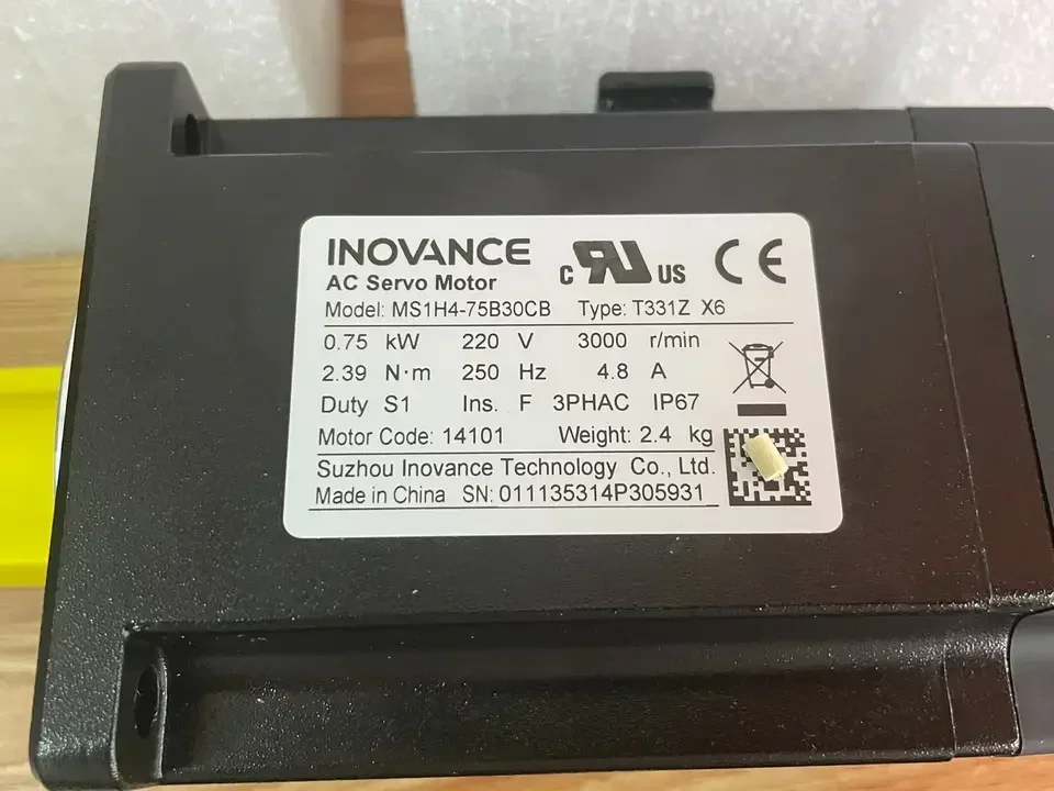 High efficiency 18bit encoder Servo motor INOVANCE 220V/380V 750W Servo motor MS1H4-75B30CB-T331Z X6