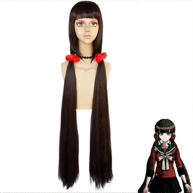 Anime Danganronpa Harukawa Maki Cosplay Costume School Girls Uniform Full Set Wig Accessories Women Halloween Party Costume suit