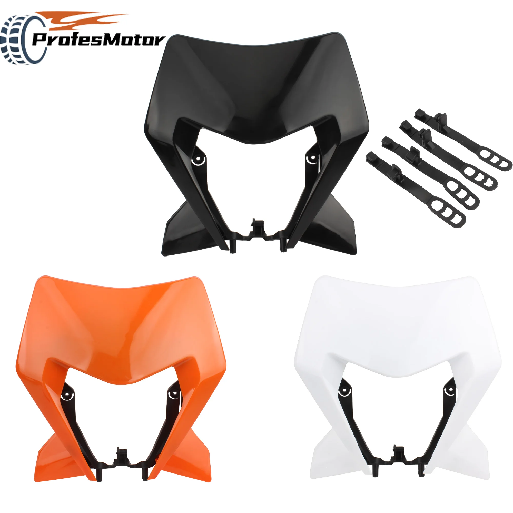 

For KTM Headlight Plate Plastic Kit XC SX SXF XCW 125 To 500 2024 Motorcycle Mask Enduro Dir tBike Headlamp Housing Accessories