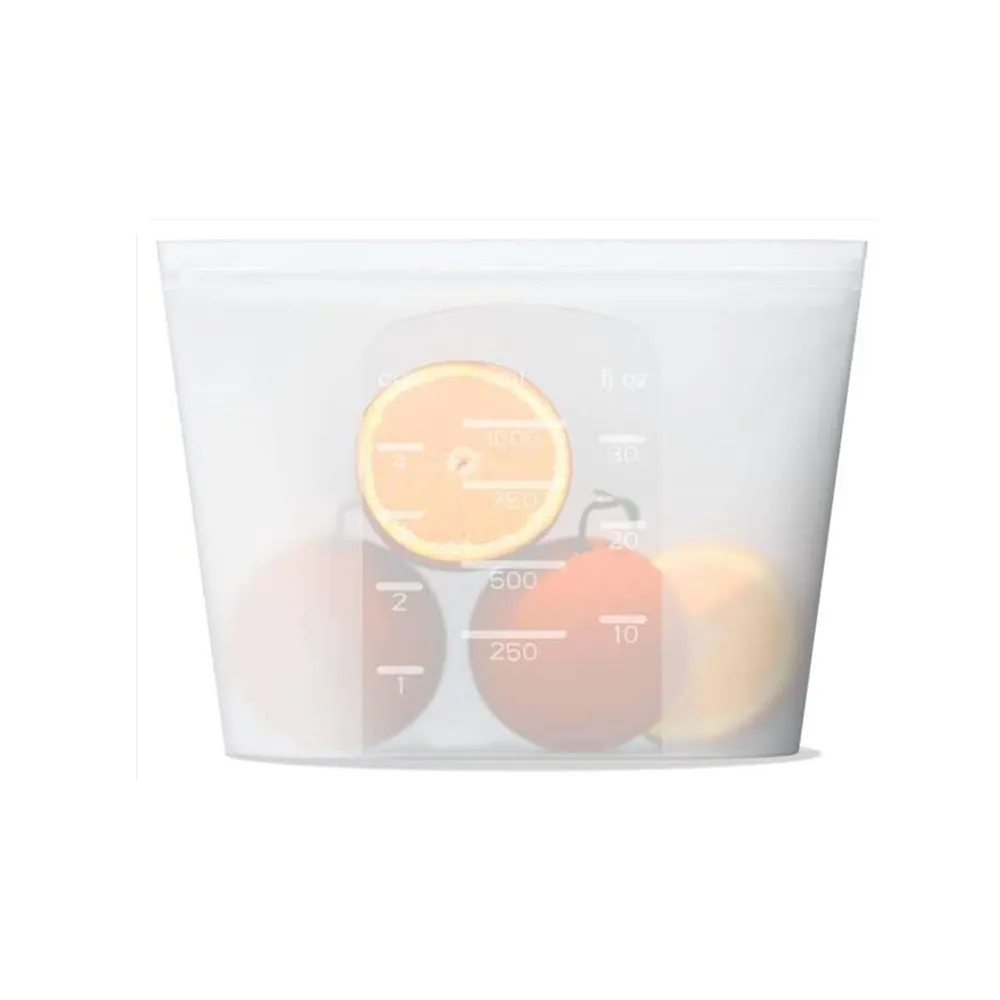 Silicone Food Storage Bags Leakproof Containers Reusable Fresh-keeping Fruit Sealed Freezer Bag Refrigerator Food Organizer Bags