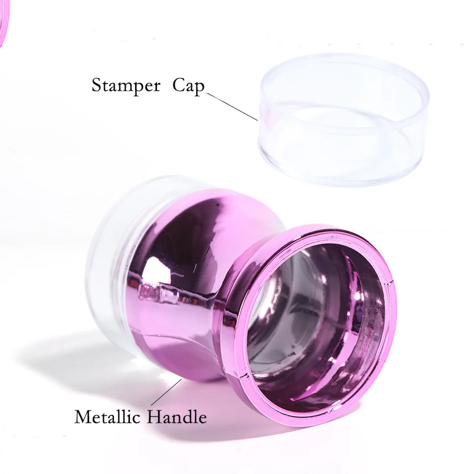 네일 아트 실리콘 스탬프, 전기 도금 된 대형 투명 스탬프 헤드, 뚜껑 DIY 인쇄 도구, 스크레이퍼 도구 세트 2개와 함께 제공됩니다.