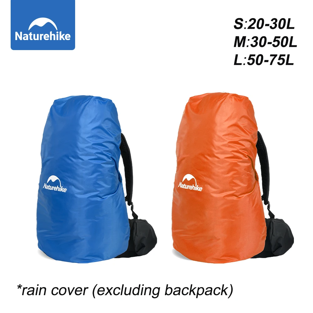 

Чехол для рюкзака Naturehike, водонепроницаемый, для путешествий, походов, альпинизма, пылезащитный чехол для рюкзака большой вместимости, чехол для школьного рюкзака для рюкзаков объемом 20-75 л