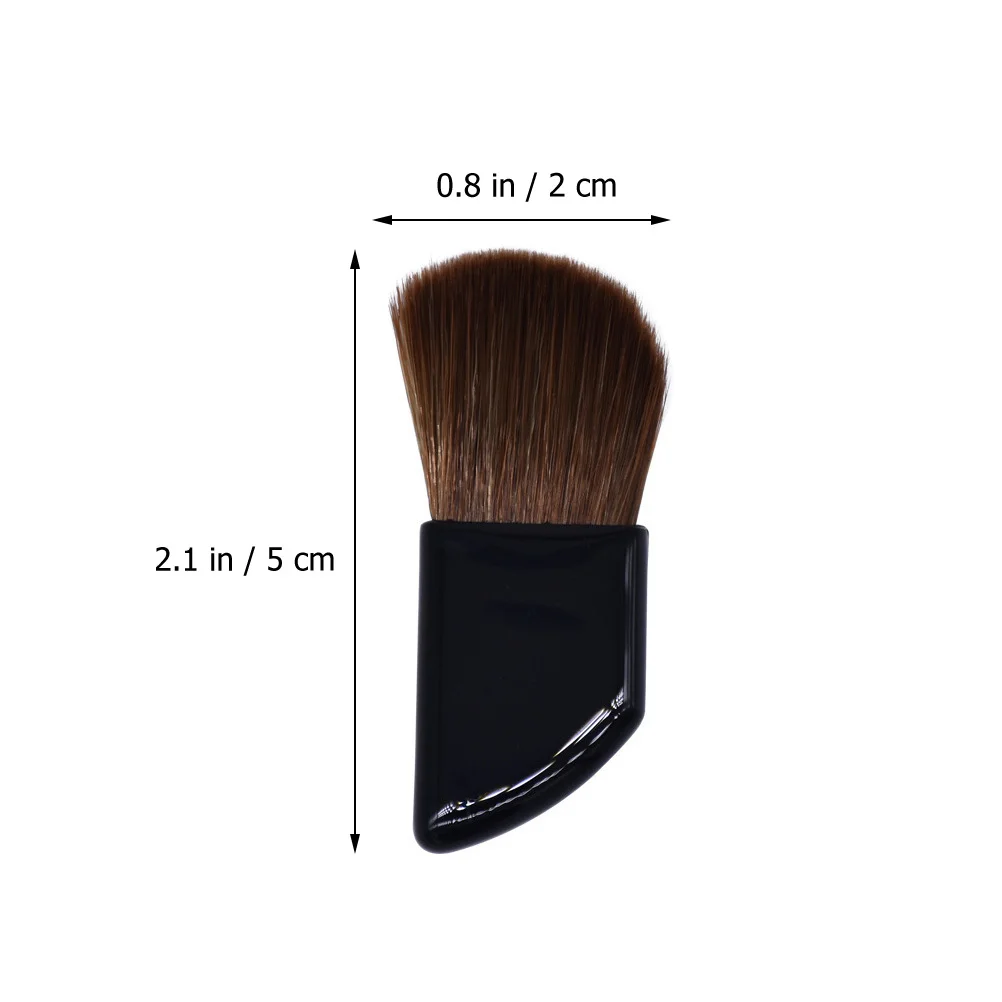 2 uds pequeños pinceles de maquillaje cepillo para colorete portátil nailon suave Mini base de viaje juego de brochas para mejillas suministros de maquillaje para base