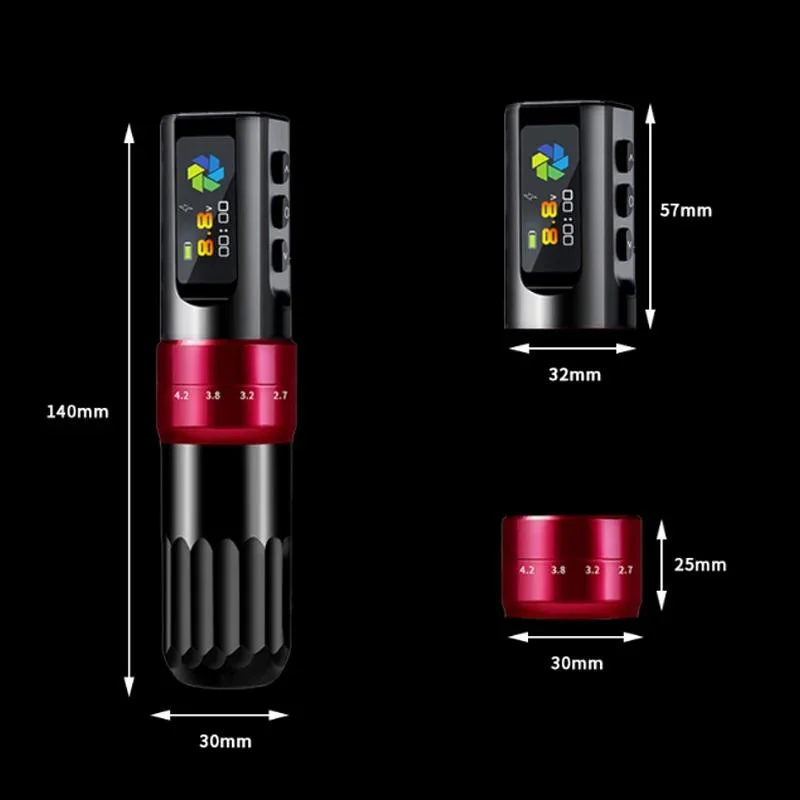 Kissure Wireless Tattoo Pen Machine With 2000mAh Battery OLED Display Permanent Makeup Machine Tattoo-machine Pen