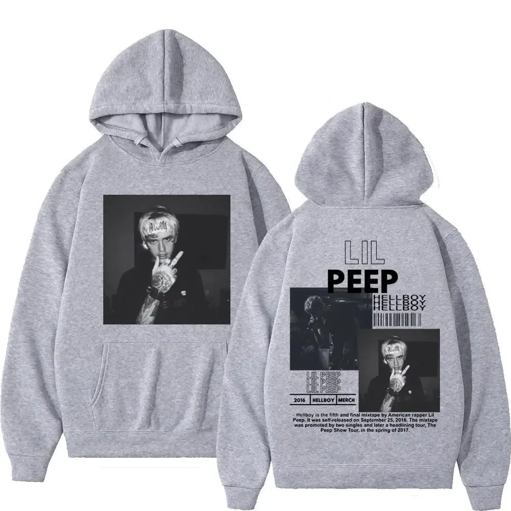 Hip Hop Rapper Lil Peep Graphic Hoodie High Quality Fashion Oversized Pullovers Men Women Street Trend Vintage Hooded Sweatshirt