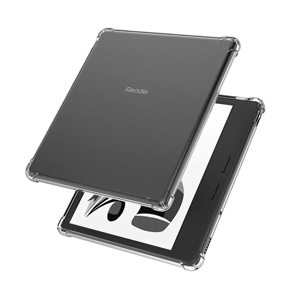 Transparent Shockproof TPU Case for IReader Ocean5 Pro 5C 7inch 2025 with 4 Corner Airbag Shockproof Anti-Fall Protective Cover
