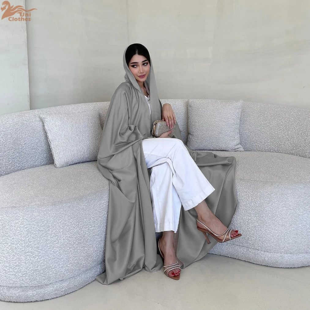 

Uni New Dolman Sleeve Maix Open Abaya Dubai однотонные кафтаны мусульманская элегантная одежда