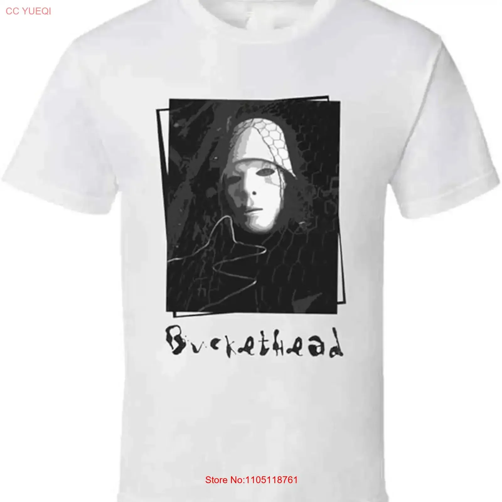 Buckethead Music Rock Roll white T Shirt Men Size S 5XL II984 vintage Washed Casual fashion Top For Everyday Wear Unisex