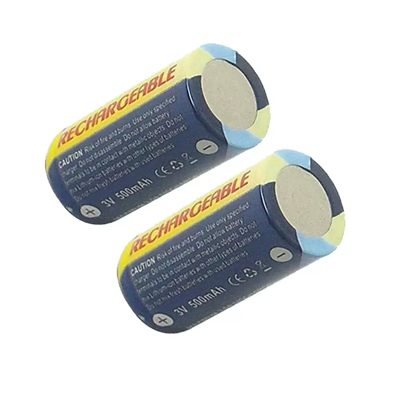 2pcs/lot Camera battery CR123A DL123A EL123A K123 3V EOS 7 3V volt rechargeable lithium batteries