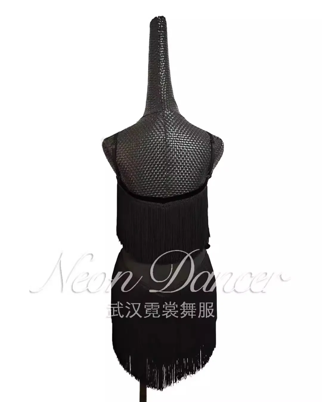 Neondancer Professional Women's Latin Dance Training Clothes New Suspender Tassel Skirt Suit