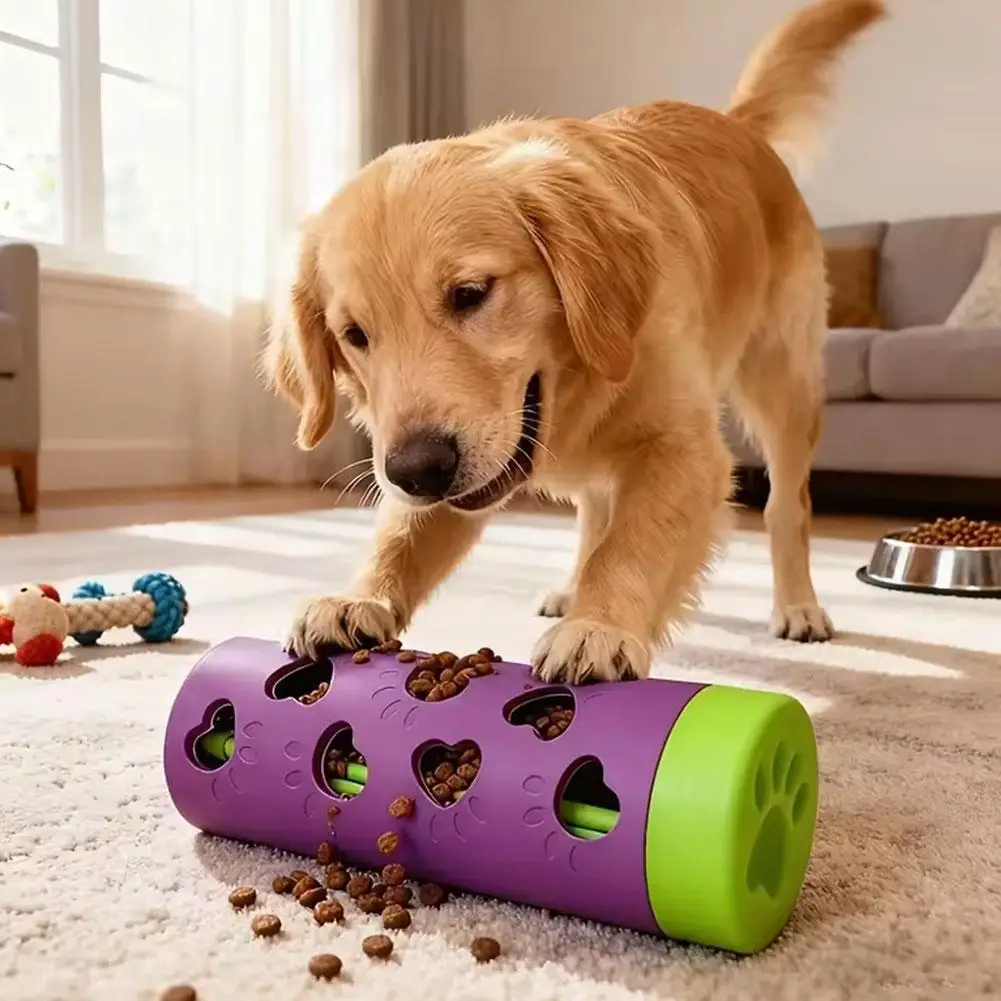 Interactive Detachable Pet Slow Feeder Treat Dispenser Bite-Resistant Chew Toy For Dogs & Cats,Indoor-Outdoor Use