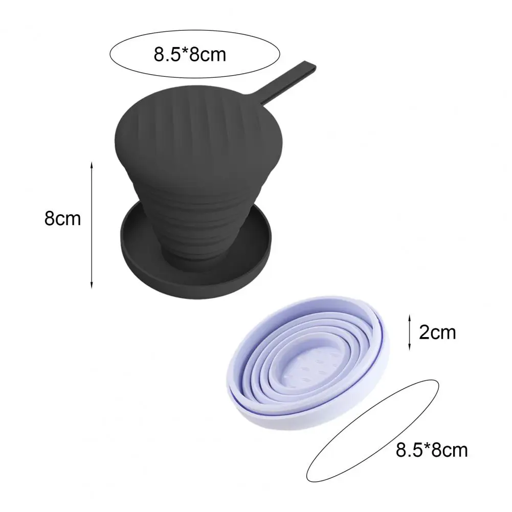 Silicone Makeup Brush Cleaning Bowl Portable Cosmetic Brush Cleaner Scrubber Mat Foldable Puff Holder