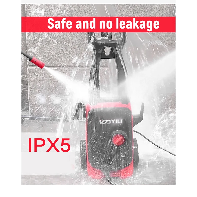 1600W Pressure Washer Car Wash Pump with Foam Cannon Portable Electric Pressure Washer Waterproof Water Pump for Home & Trucks