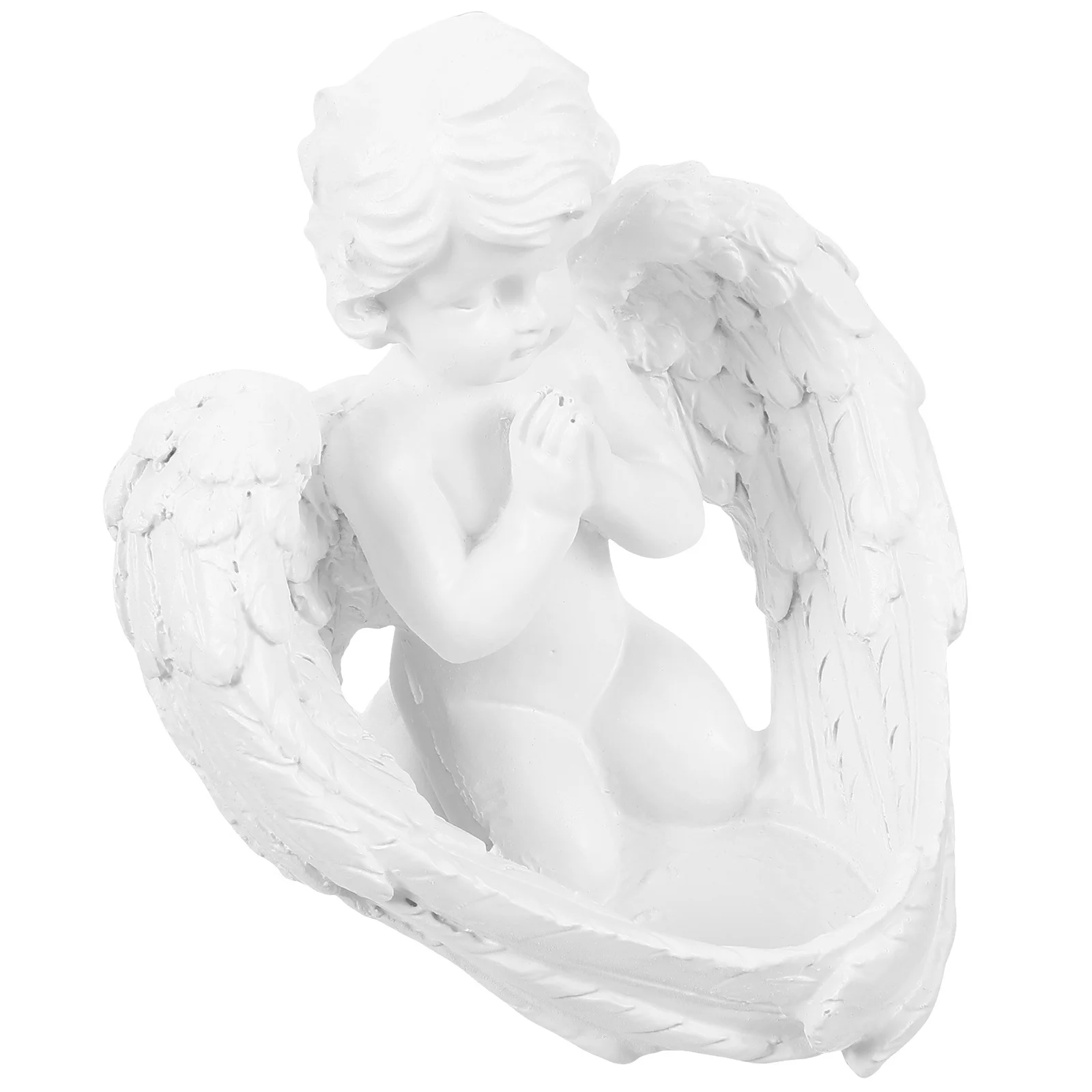 

Angel Wings Holder Resin Decorative Stand for Tea Light Pillar Candles Table Centerpiece Decoration Christmas Wedding