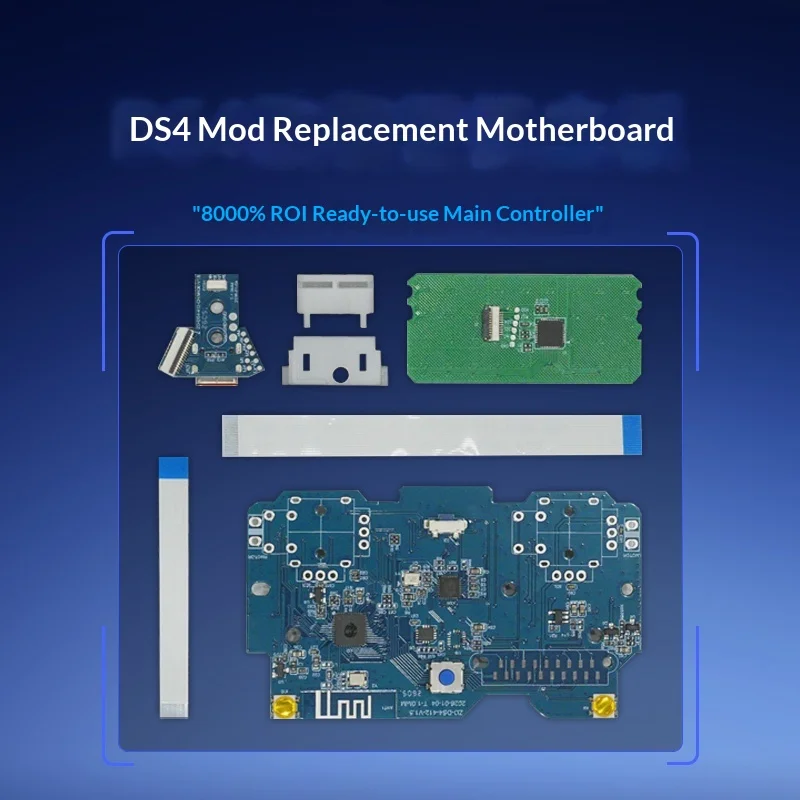 

ZD DS4 Controller Mod Board 8000Hz Polling Rate 0.6ms Latency DIY Gamepad Upgrade Parts For PC Steam Nintendo Switch