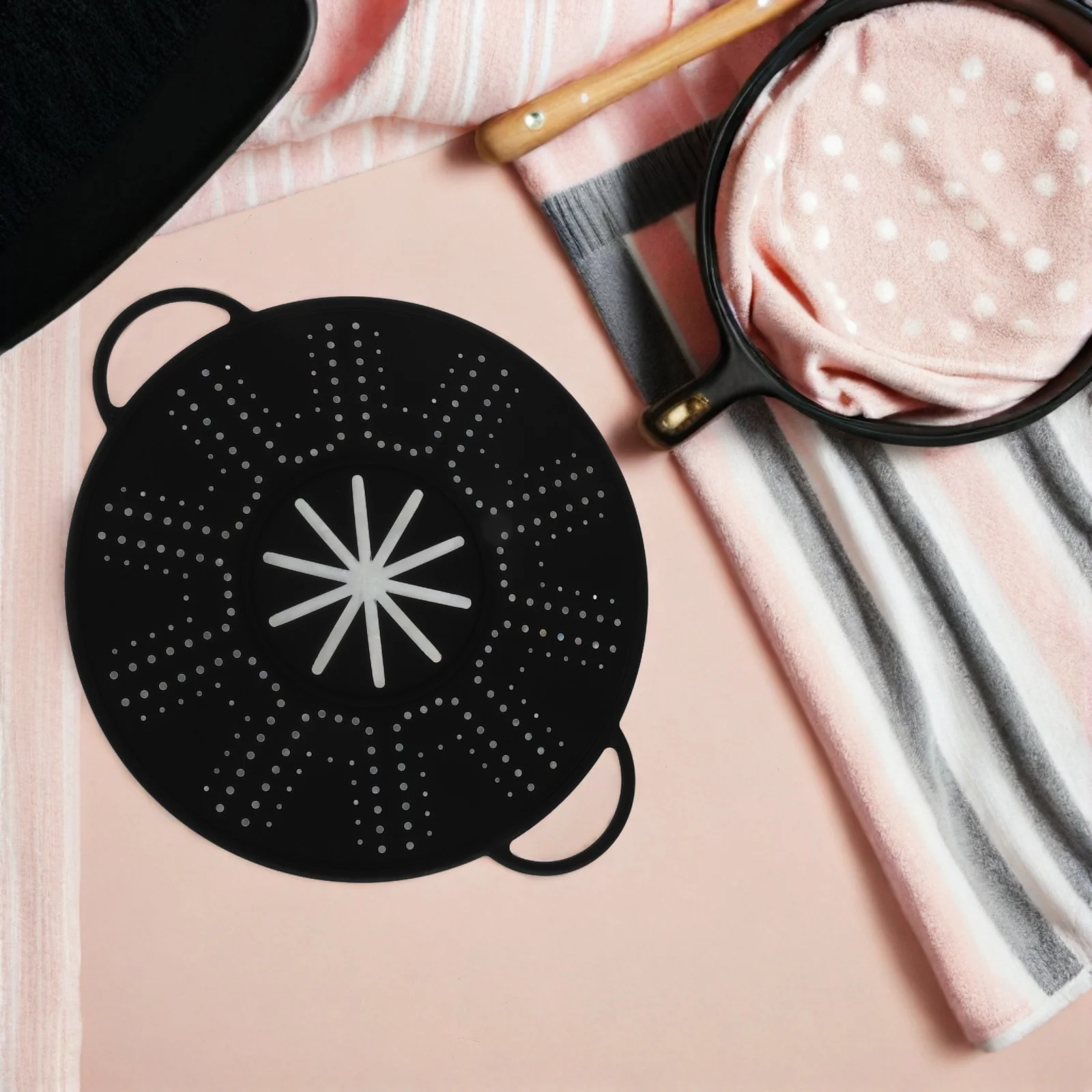 

Silicone Splatter Screen For Frying Pan Oil Control Non-Stick Heat Resistant Cooking Guard Grease Splatter Protector