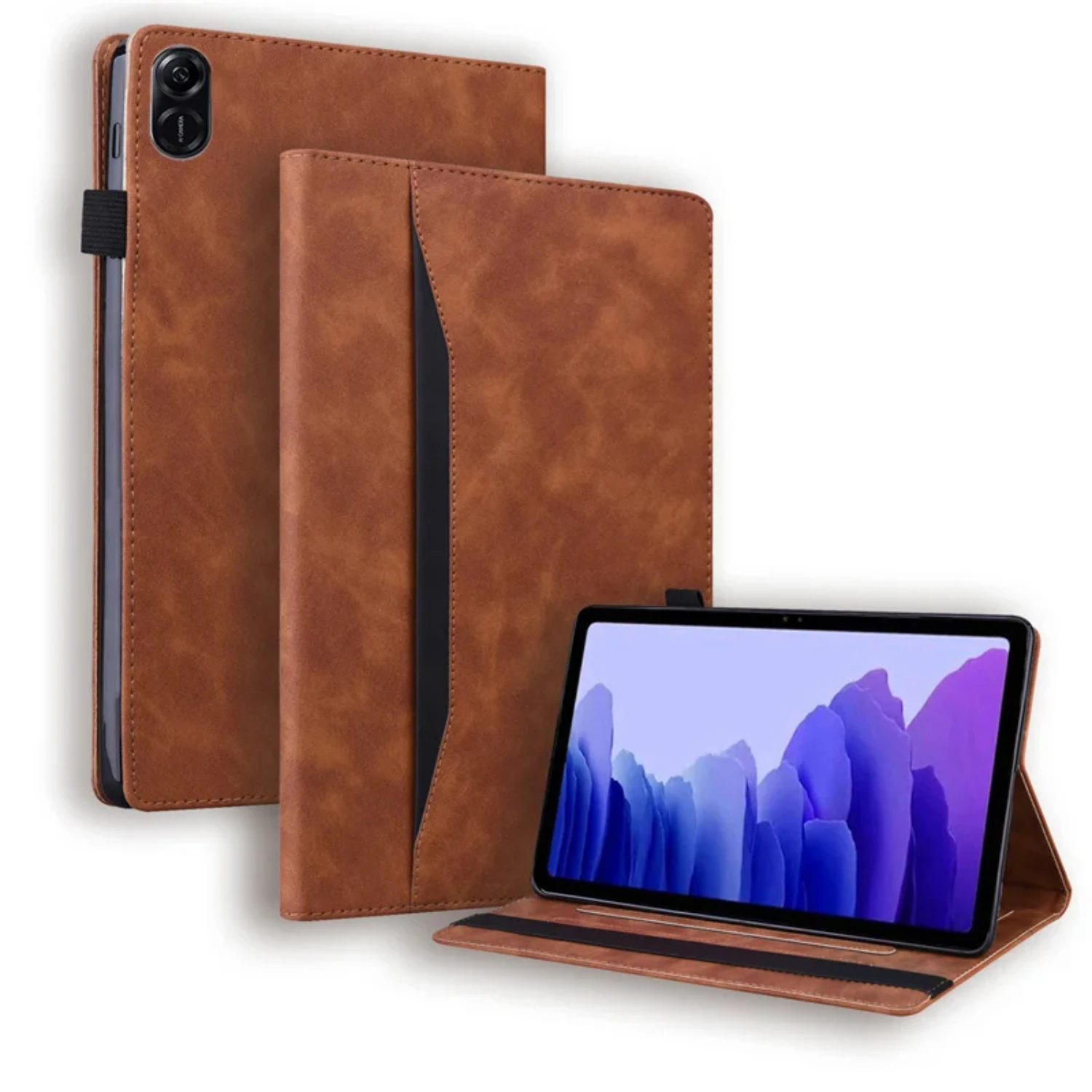 Luxurious, Premium PU Leather Flip Tablet Cover Case for Pad X9 X9 X8 Pro 11.5'' - Protective Funda Cover with Sophisticated Bus