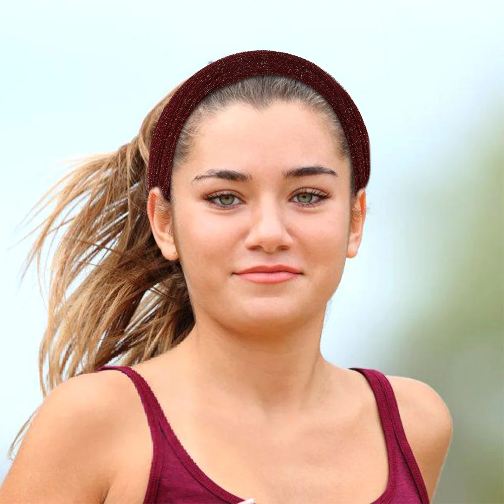 

2pcs Wide Headbands For Women Non-Slip Elastic Hairband Cover Gray Hair Fashion Turban Wrap Hair Accessory Daily Party Wedding