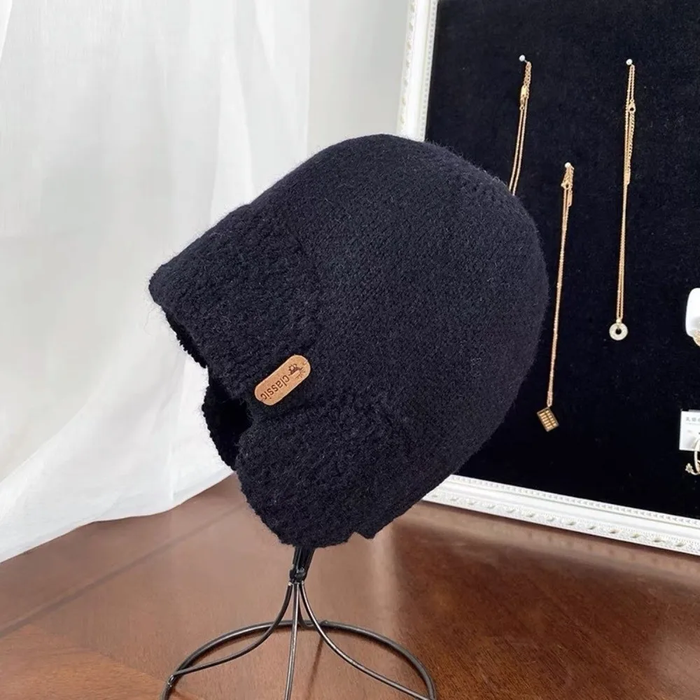 Новая ветрозащитная вязаная шапка, холодостойкая теплая пуловерная шапка, вязаная крючком шапка для защиты ушей, аксессуары для катания на лыжах на открытом воздухе