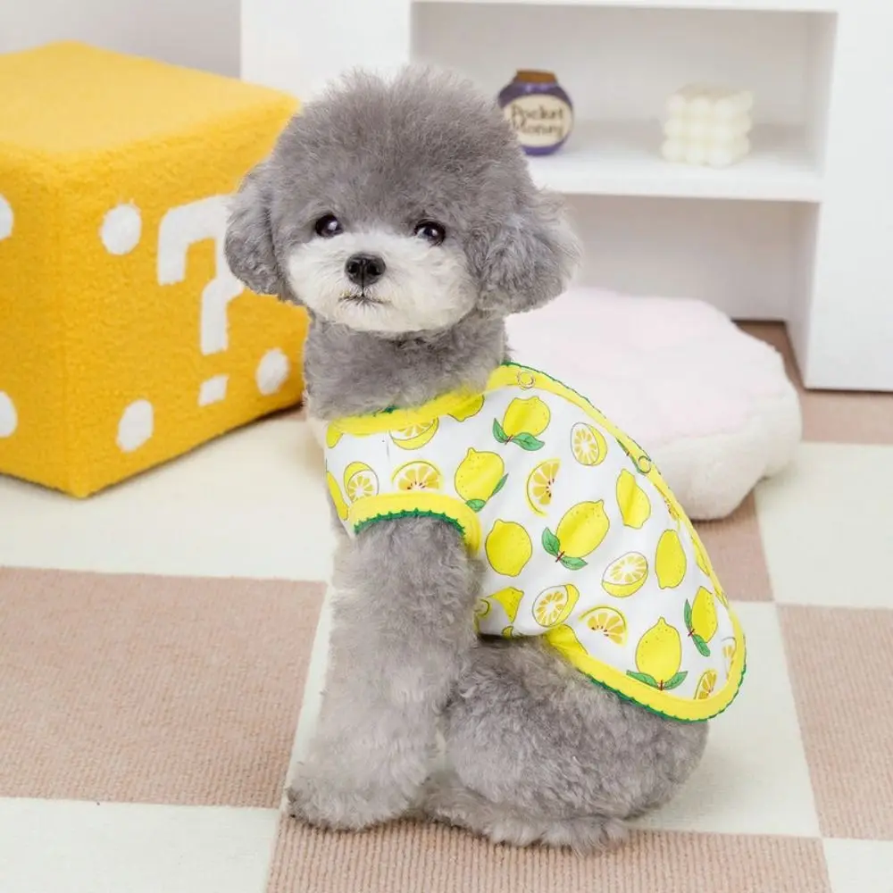 

Comfortable Thin Design Dog Clothes Cute Soft Pet Shirt Breathable Sleeveless Cat Vest Small Animal