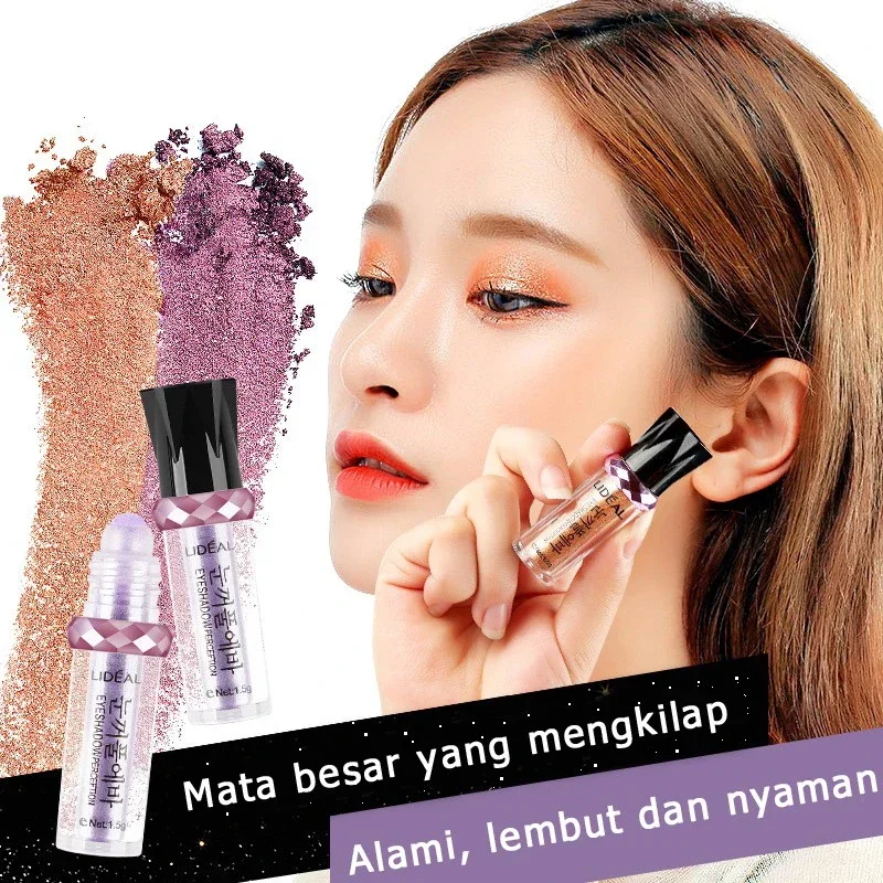 Đơn Màu Con Lăn Eyeshadow Palette Lấp Lánh Sắc Tố Rời Bột Phấn Mắt Trang Điểm Mỹ Phẩm Lắc Chân Nữ Bảng Dropshipping