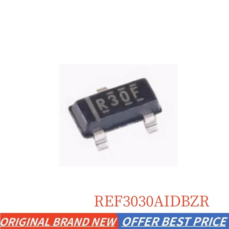 10pcs/lot REF3030 REF3030AIDBZR REF3030AIDBZT code: R3OF R30F SOT-23 3V 25mA Fixed voltage reference chip ic