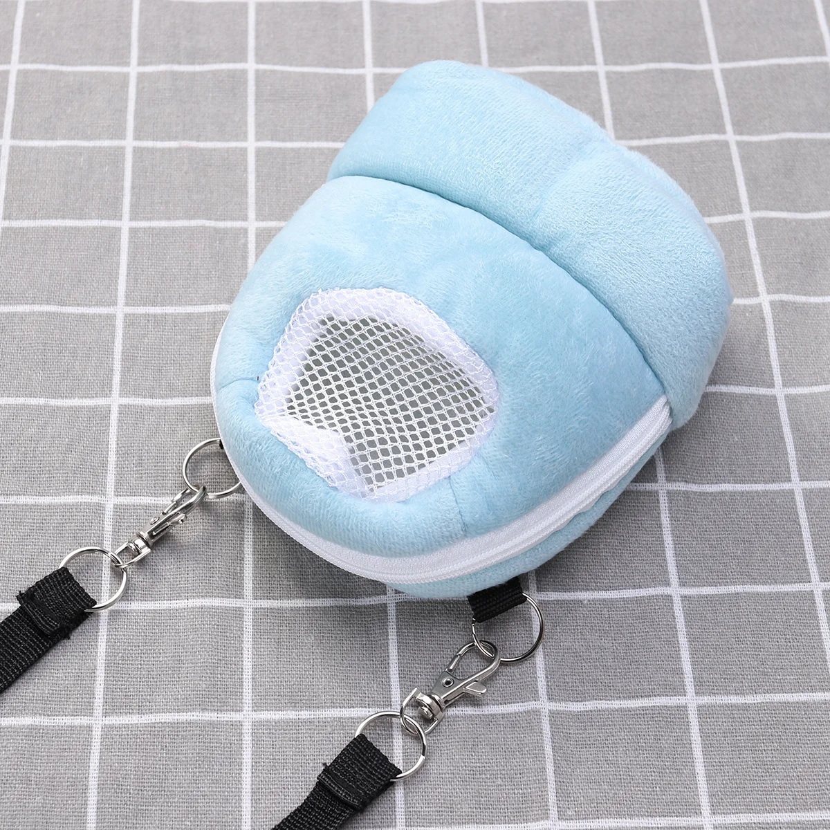 

Pet Carrier Bag Small Size Blue Portable Breathable Mesh Ventilation Warm Travel Carrier for Hamster Guinea Pig Hedgehog