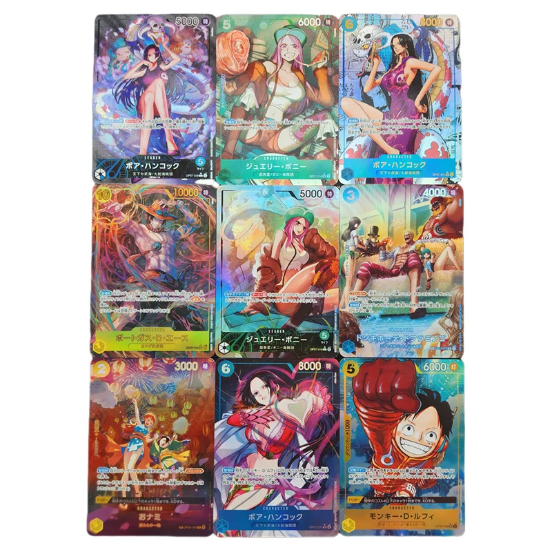 

9 шт., цельные складные светящиеся карты-обезьяны D Luffy PortgasD Ace